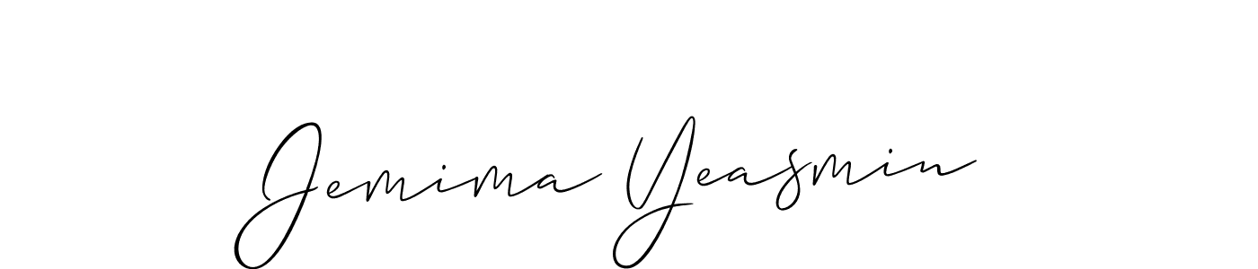 This is the best signature style for the Jemima Yeasmin name. Also you like these signature font (Allison_Script). Mix name signature. Jemima Yeasmin signature style 2 images and pictures png