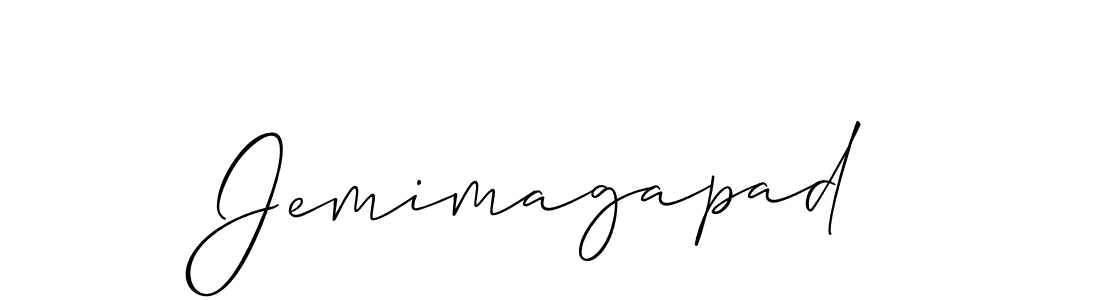 The best way (Allison_Script) to make a short signature is to pick only two or three words in your name. The name Jemimagapad include a total of six letters. For converting this name. Jemimagapad signature style 2 images and pictures png