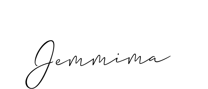 Create a beautiful signature design for name Jemmima. With this signature (Allison_Script) fonts, you can make a handwritten signature for free. Jemmima signature style 2 images and pictures png