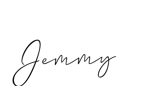 How to make Jemmy signature? Allison_Script is a professional autograph style. Create handwritten signature for Jemmy name. Jemmy signature style 2 images and pictures png