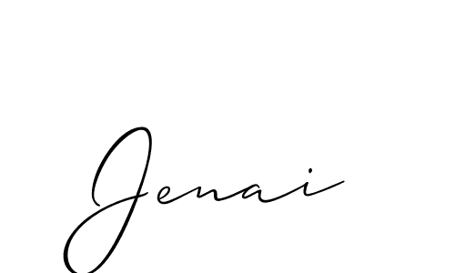 Also we have Jenai name is the best signature style. Create professional handwritten signature collection using Allison_Script autograph style. Jenai signature style 2 images and pictures png