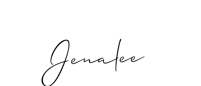 Similarly Allison_Script is the best handwritten signature design. Signature creator online .You can use it as an online autograph creator for name Jenalee. Jenalee signature style 2 images and pictures png