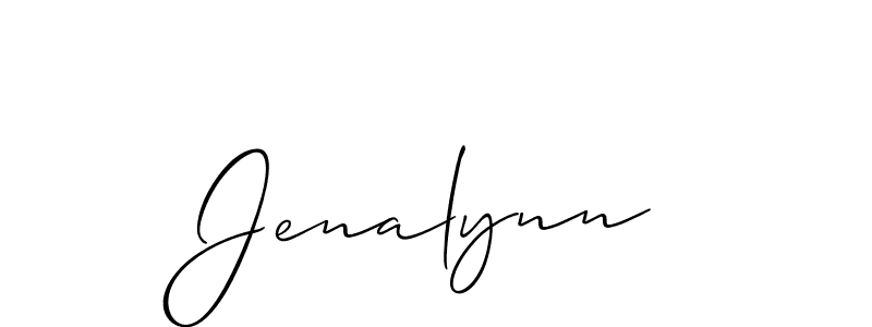 Jenalynn stylish signature style. Best Handwritten Sign (Allison_Script) for my name. Handwritten Signature Collection Ideas for my name Jenalynn. Jenalynn signature style 2 images and pictures png