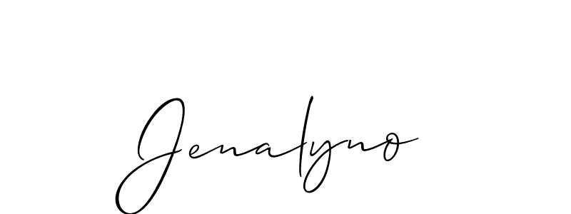 It looks lik you need a new signature style for name Jenalyno. Design unique handwritten (Allison_Script) signature with our free signature maker in just a few clicks. Jenalyno signature style 2 images and pictures png