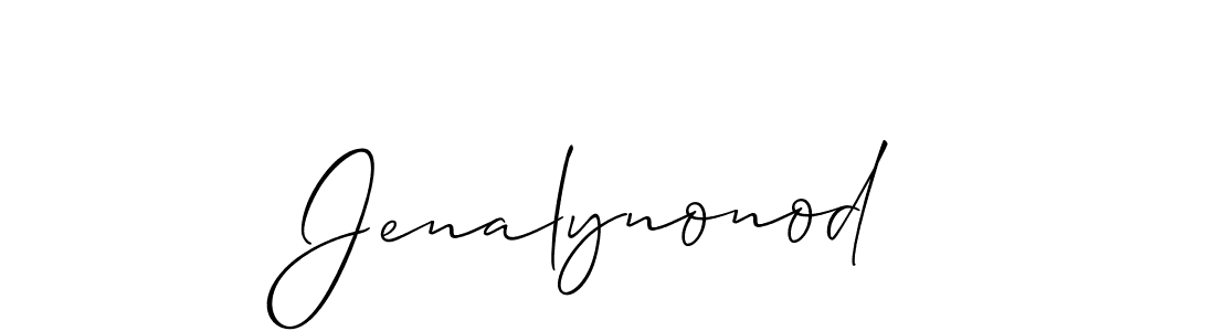 How to make Jenalynonod name signature. Use Allison_Script style for creating short signs online. This is the latest handwritten sign. Jenalynonod signature style 2 images and pictures png