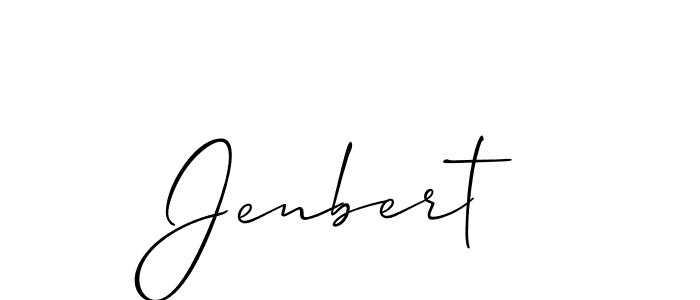 Also You can easily find your signature by using the search form. We will create Jenbert name handwritten signature images for you free of cost using Allison_Script sign style. Jenbert signature style 2 images and pictures png