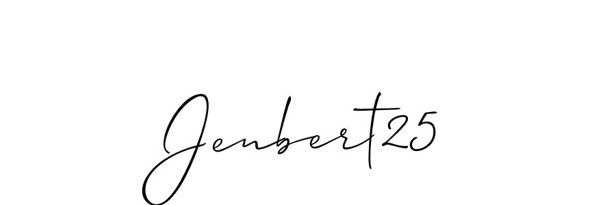 You should practise on your own different ways (Allison_Script) to write your name (Jenbert25) in signature. don't let someone else do it for you. Jenbert25 signature style 2 images and pictures png