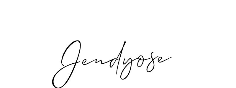 Best and Professional Signature Style for Jendyose. Allison_Script Best Signature Style Collection. Jendyose signature style 2 images and pictures png