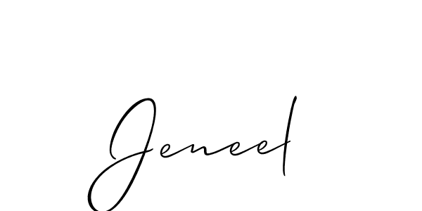Once you've used our free online signature maker to create your best signature Allison_Script style, it's time to enjoy all of the benefits that Jeneel name signing documents. Jeneel signature style 2 images and pictures png