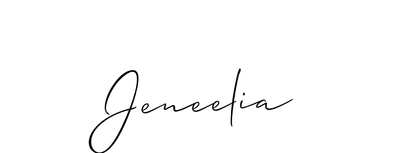 The best way (Allison_Script) to make a short signature is to pick only two or three words in your name. The name Jeneelia include a total of six letters. For converting this name. Jeneelia signature style 2 images and pictures png