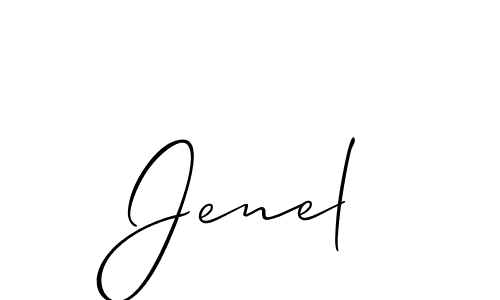 Create a beautiful signature design for name Jenel. With this signature (Allison_Script) fonts, you can make a handwritten signature for free. Jenel signature style 2 images and pictures png