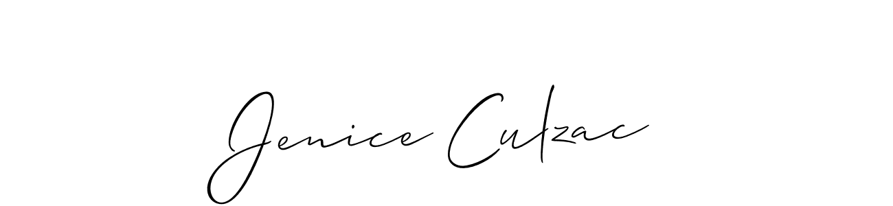Make a beautiful signature design for name Jenice Culzac. Use this online signature maker to create a handwritten signature for free. Jenice Culzac signature style 2 images and pictures png