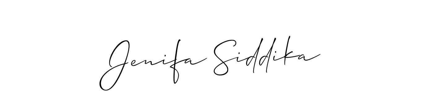 Best and Professional Signature Style for Jenifa Siddika. Allison_Script Best Signature Style Collection. Jenifa Siddika signature style 2 images and pictures png