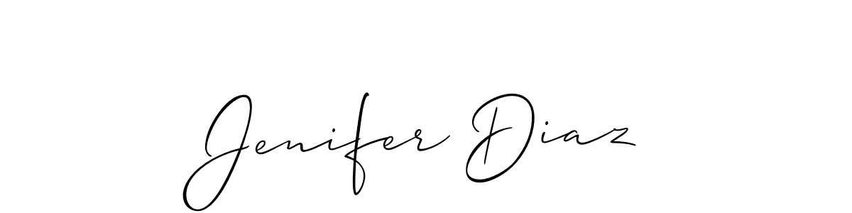 Use a signature maker to create a handwritten signature online. With this signature software, you can design (Allison_Script) your own signature for name Jenifer Diaz. Jenifer Diaz signature style 2 images and pictures png