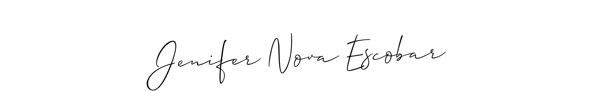 Here are the top 10 professional signature styles for the name Jenifer Nova Escobar. These are the best autograph styles you can use for your name. Jenifer Nova Escobar signature style 2 images and pictures png