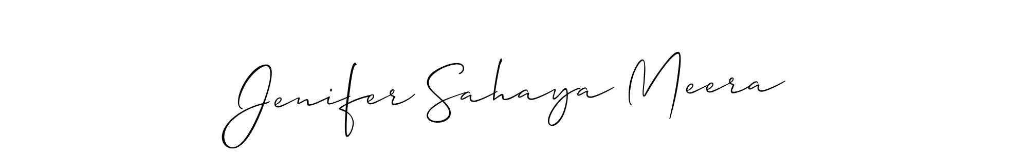 Check out images of Autograph of Jenifer Sahaya Meera name. Actor Jenifer Sahaya Meera Signature Style. Allison_Script is a professional sign style online. Jenifer Sahaya Meera signature style 2 images and pictures png