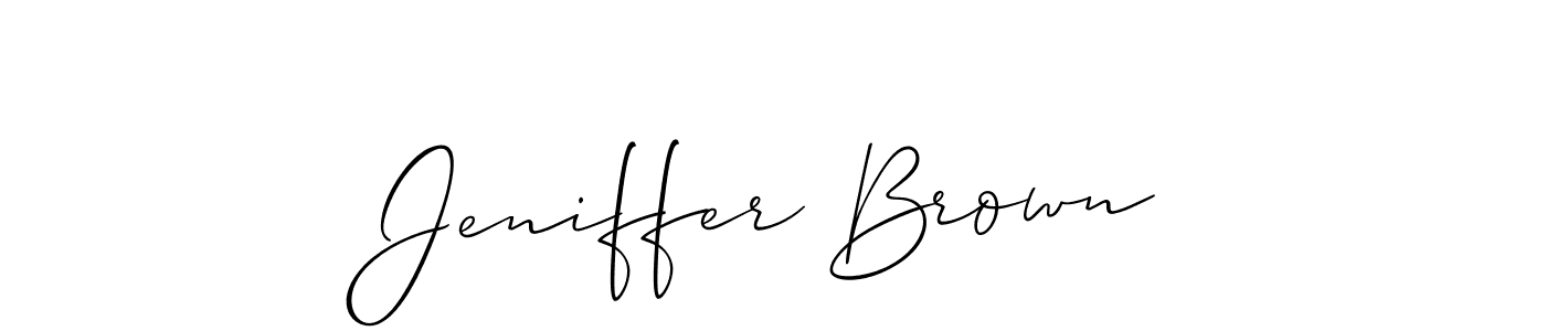 See photos of Jeniffer Brown official signature by Spectra . Check more albums & portfolios. Read reviews & check more about Allison_Script font. Jeniffer Brown signature style 2 images and pictures png