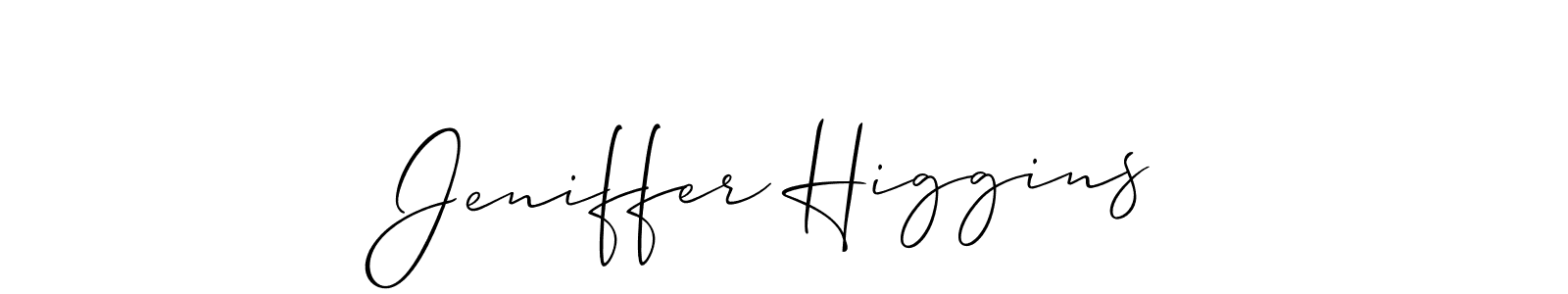 Once you've used our free online signature maker to create your best signature Allison_Script style, it's time to enjoy all of the benefits that Jeniffer Higgins name signing documents. Jeniffer Higgins signature style 2 images and pictures png