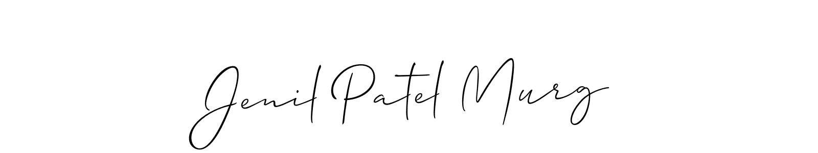 Make a beautiful signature design for name Jenil Patel Murg. Use this online signature maker to create a handwritten signature for free. Jenil Patel Murg signature style 2 images and pictures png