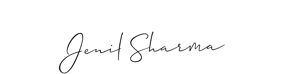 Once you've used our free online signature maker to create your best signature Allison_Script style, it's time to enjoy all of the benefits that Jenil Sharma name signing documents. Jenil Sharma signature style 2 images and pictures png