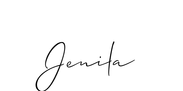 Check out images of Autograph of Jenila name. Actor Jenila Signature Style. Allison_Script is a professional sign style online. Jenila signature style 2 images and pictures png