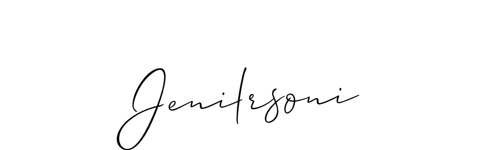 Make a beautiful signature design for name Jenilrsoni. With this signature (Allison_Script) style, you can create a handwritten signature for free. Jenilrsoni signature style 2 images and pictures png