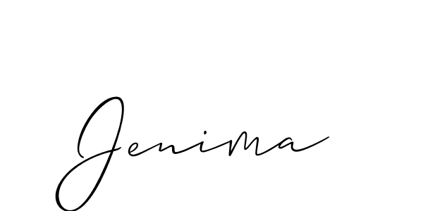 Similarly Allison_Script is the best handwritten signature design. Signature creator online .You can use it as an online autograph creator for name Jenima. Jenima signature style 2 images and pictures png