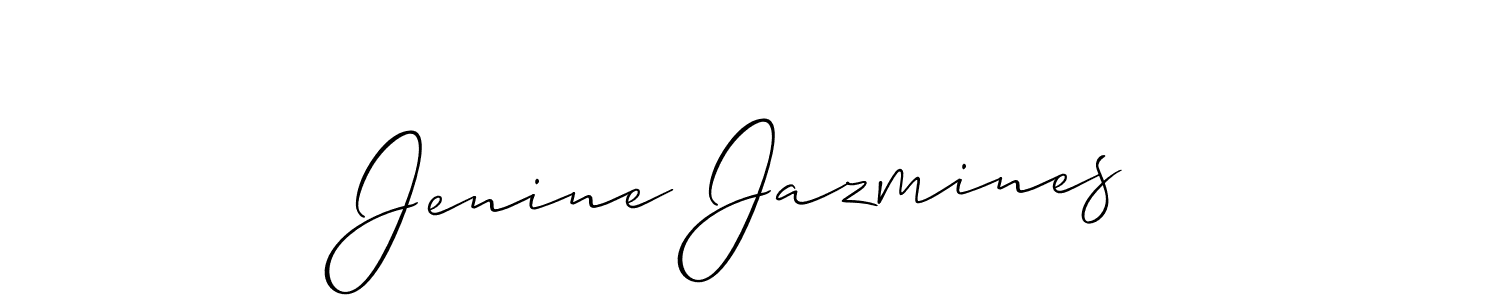 Once you've used our free online signature maker to create your best signature Allison_Script style, it's time to enjoy all of the benefits that Jenine Jazmines name signing documents. Jenine Jazmines signature style 2 images and pictures png