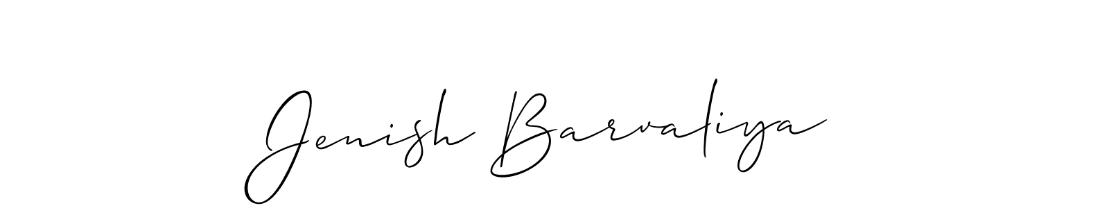 How to Draw Jenish Barvaliya signature style? Allison_Script is a latest design signature styles for name Jenish Barvaliya. Jenish Barvaliya signature style 2 images and pictures png