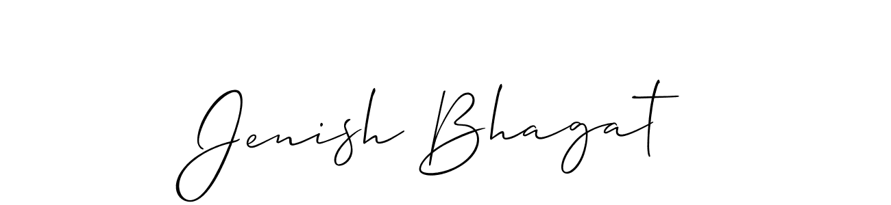 Make a short Jenish Bhagat signature style. Manage your documents anywhere anytime using Allison_Script. Create and add eSignatures, submit forms, share and send files easily. Jenish Bhagat signature style 2 images and pictures png