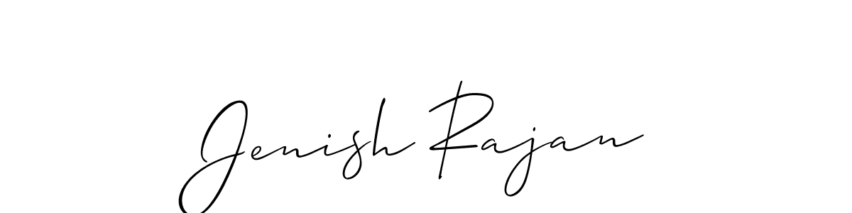 This is the best signature style for the Jenish Rajan name. Also you like these signature font (Allison_Script). Mix name signature. Jenish Rajan signature style 2 images and pictures png