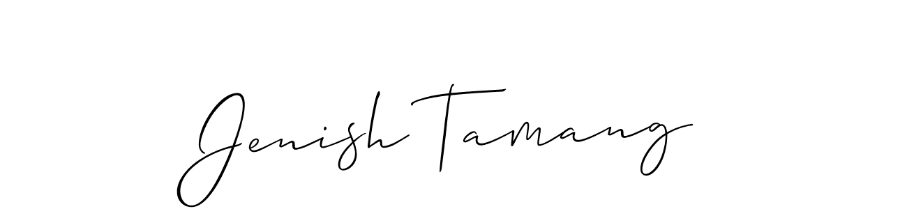 Best and Professional Signature Style for Jenish Tamang. Allison_Script Best Signature Style Collection. Jenish Tamang signature style 2 images and pictures png