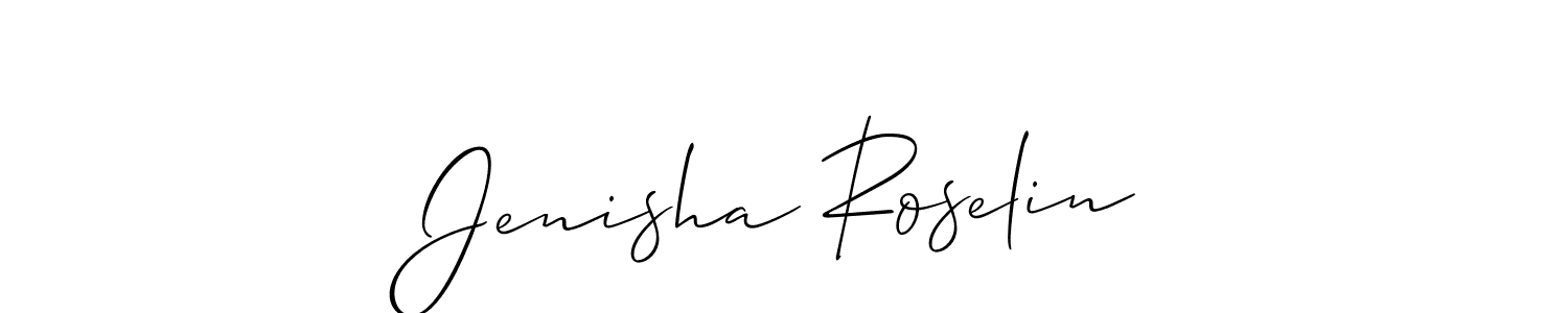 Once you've used our free online signature maker to create your best signature Allison_Script style, it's time to enjoy all of the benefits that Jenisha Roselin name signing documents. Jenisha Roselin signature style 2 images and pictures png