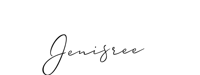 It looks lik you need a new signature style for name Jenisree. Design unique handwritten (Allison_Script) signature with our free signature maker in just a few clicks. Jenisree signature style 2 images and pictures png