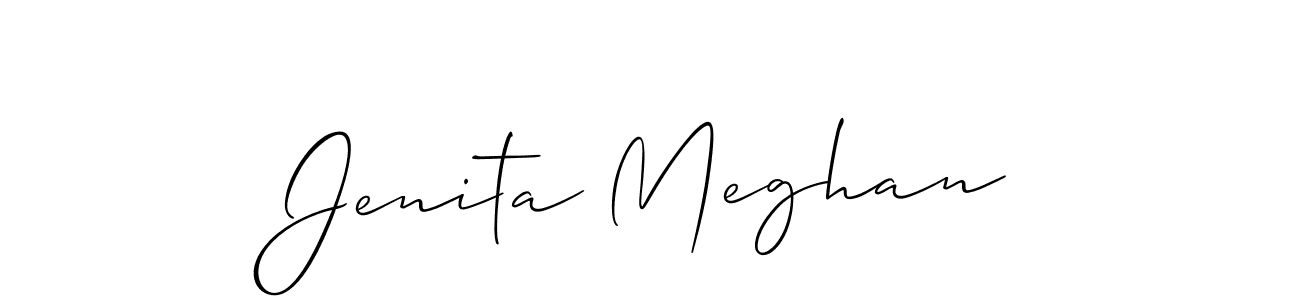 Best and Professional Signature Style for Jenita Meghan. Allison_Script Best Signature Style Collection. Jenita Meghan signature style 2 images and pictures png