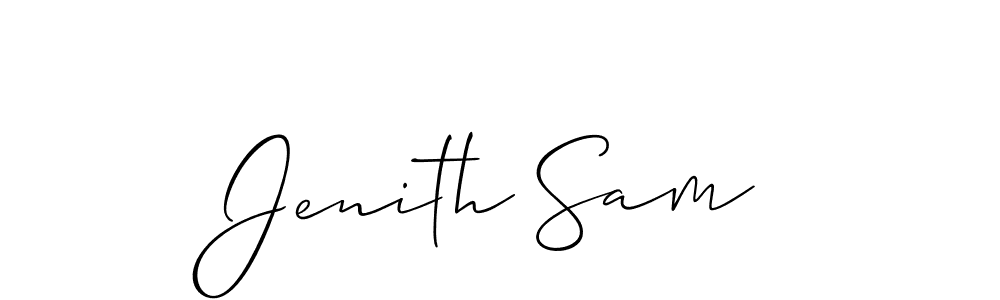 This is the best signature style for the Jenith Sam name. Also you like these signature font (Allison_Script). Mix name signature. Jenith Sam signature style 2 images and pictures png
