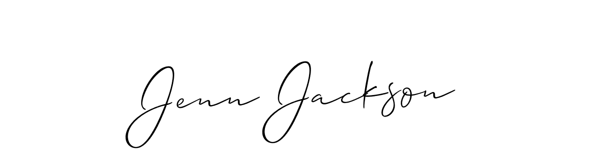 Design your own signature with our free online signature maker. With this signature software, you can create a handwritten (Allison_Script) signature for name Jenn Jackson. Jenn Jackson signature style 2 images and pictures png
