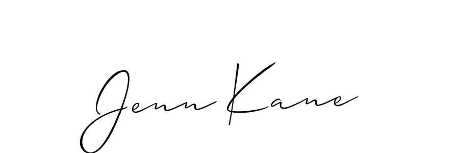 Jenn Kane stylish signature style. Best Handwritten Sign (Allison_Script) for my name. Handwritten Signature Collection Ideas for my name Jenn Kane. Jenn Kane signature style 2 images and pictures png