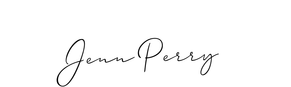 Design your own signature with our free online signature maker. With this signature software, you can create a handwritten (Allison_Script) signature for name Jenn Perry. Jenn Perry signature style 2 images and pictures png