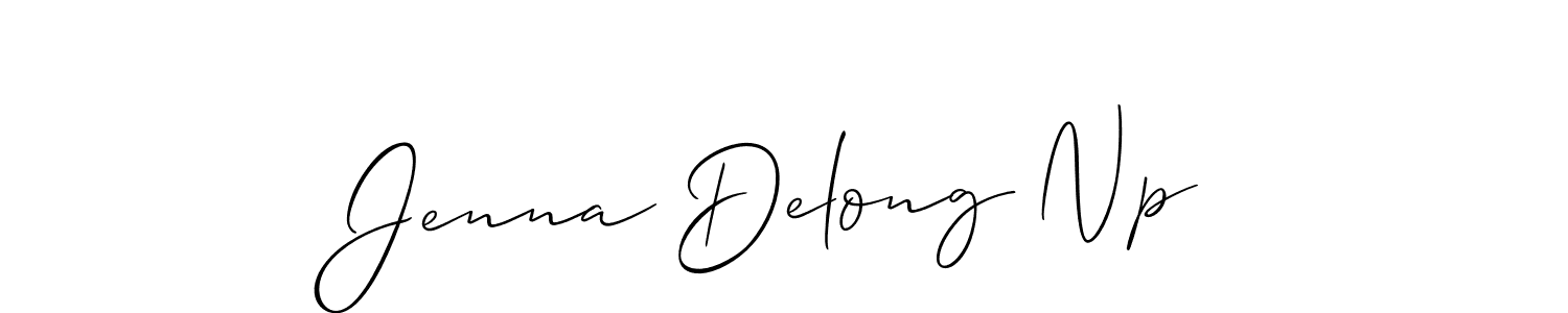 if you are searching for the best signature style for your name Jenna Delong Np. so please give up your signature search. here we have designed multiple signature styles  using Allison_Script. Jenna Delong Np signature style 2 images and pictures png