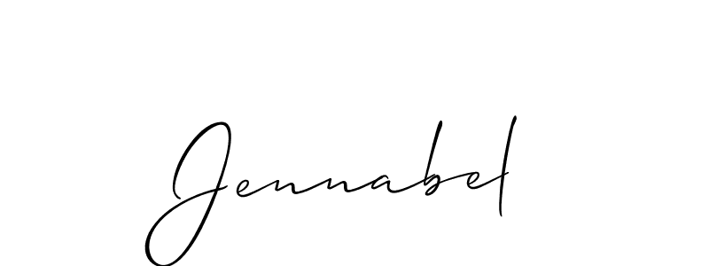 You should practise on your own different ways (Allison_Script) to write your name (Jennabel) in signature. don't let someone else do it for you. Jennabel signature style 2 images and pictures png