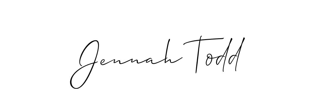 Once you've used our free online signature maker to create your best signature Allison_Script style, it's time to enjoy all of the benefits that Jennah Todd name signing documents. Jennah Todd signature style 2 images and pictures png
