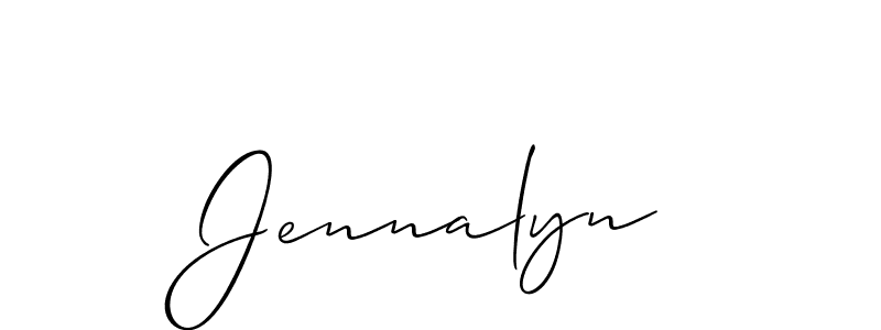 It looks lik you need a new signature style for name Jennalyn. Design unique handwritten (Allison_Script) signature with our free signature maker in just a few clicks. Jennalyn signature style 2 images and pictures png