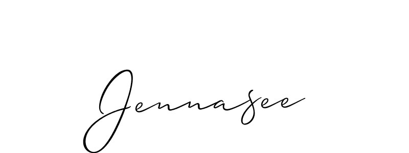 Check out images of Autograph of Jennasee name. Actor Jennasee Signature Style. Allison_Script is a professional sign style online. Jennasee signature style 2 images and pictures png