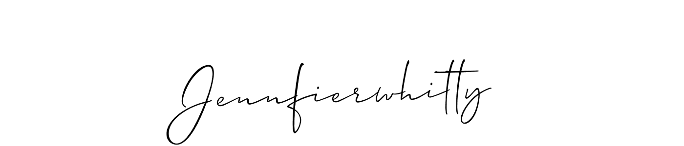 You should practise on your own different ways (Allison_Script) to write your name (Jennfierwhitty) in signature. don't let someone else do it for you. Jennfierwhitty signature style 2 images and pictures png