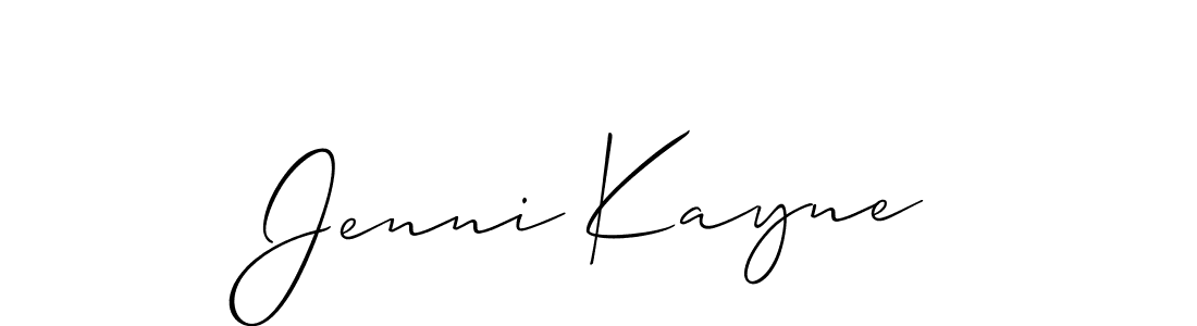 if you are searching for the best signature style for your name Jenni Kayne. so please give up your signature search. here we have designed multiple signature styles  using Allison_Script. Jenni Kayne signature style 2 images and pictures png