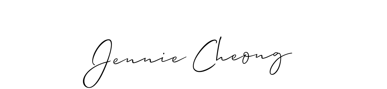 Best and Professional Signature Style for Jennie Cheong. Allison_Script Best Signature Style Collection. Jennie Cheong signature style 2 images and pictures png