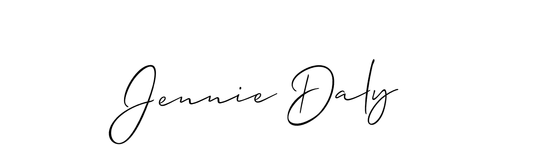 How to make Jennie Daly signature? Allison_Script is a professional autograph style. Create handwritten signature for Jennie Daly name. Jennie Daly signature style 2 images and pictures png