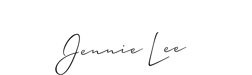 Jennie Lee stylish signature style. Best Handwritten Sign (Allison_Script) for my name. Handwritten Signature Collection Ideas for my name Jennie Lee. Jennie Lee signature style 2 images and pictures png
