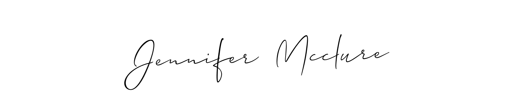 Make a beautiful signature design for name Jennifer  Mcclure. With this signature (Allison_Script) style, you can create a handwritten signature for free. Jennifer  Mcclure signature style 2 images and pictures png